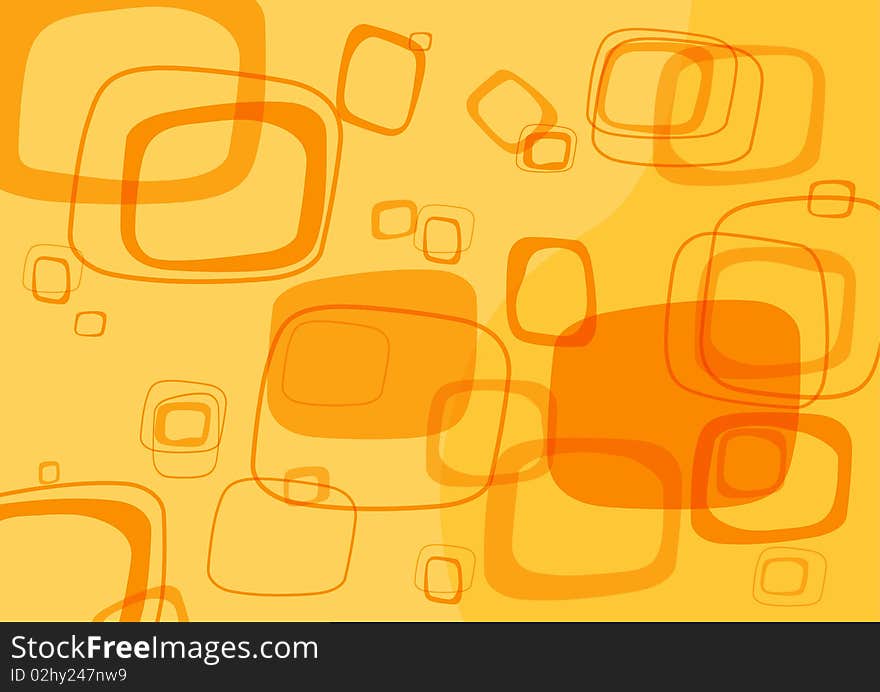 Yellow abstract background. Vector art