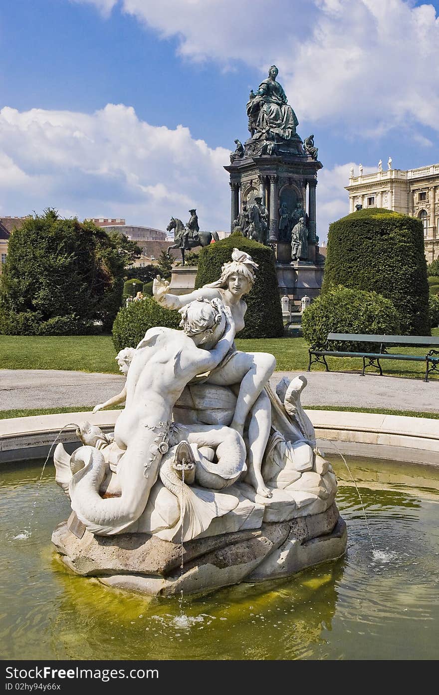 Vienna's Maria Theresien monument. Vienna's Maria Theresien monument