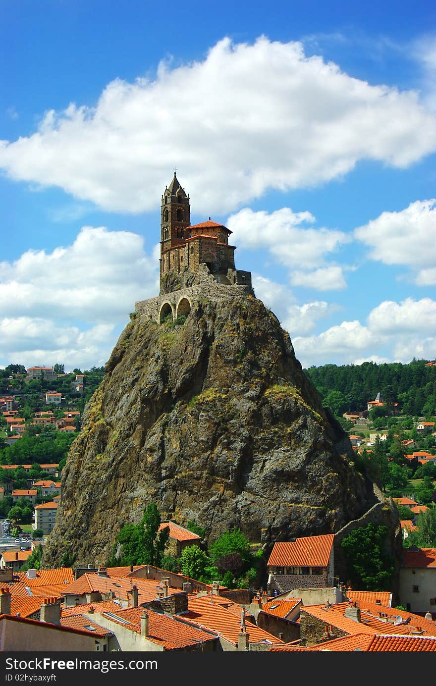 Temple On The Hill In Le Pyui, France