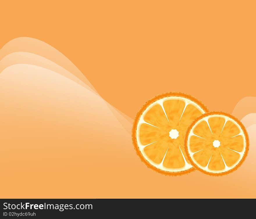 Abstract orange background