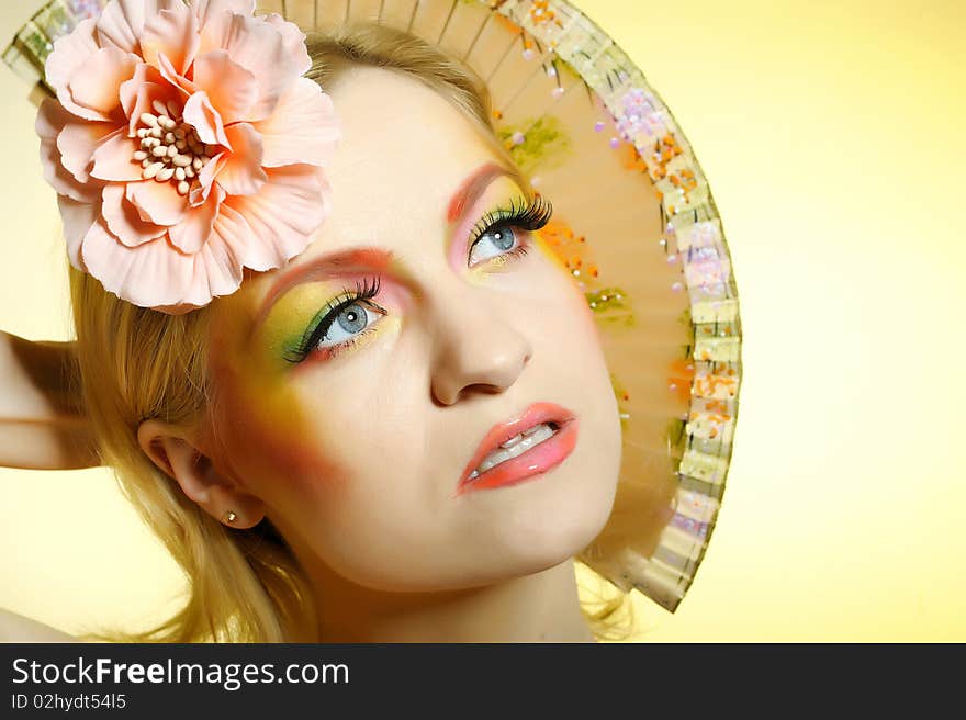 summer fashion creative eye make-up