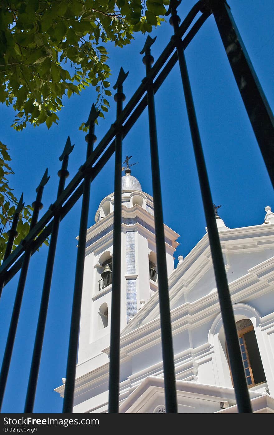 Del Pilar church entrance at Recoleta. Del Pilar church entrance at Recoleta