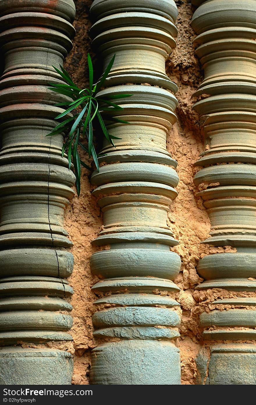 Relics At Angkor,Cambodia