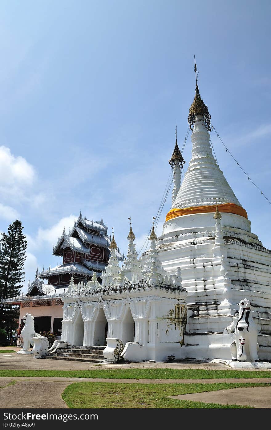 Buddhist temple in North of Thailand