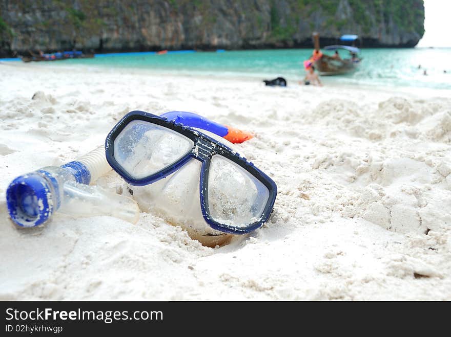 Snorkel at Ao Maya, Phi Phi Krabi, Thailand. Snorkel at Ao Maya, Phi Phi Krabi, Thailand