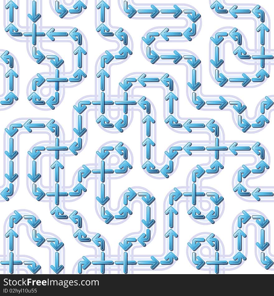 Graphic illustration of Seamless Circuit Pattern