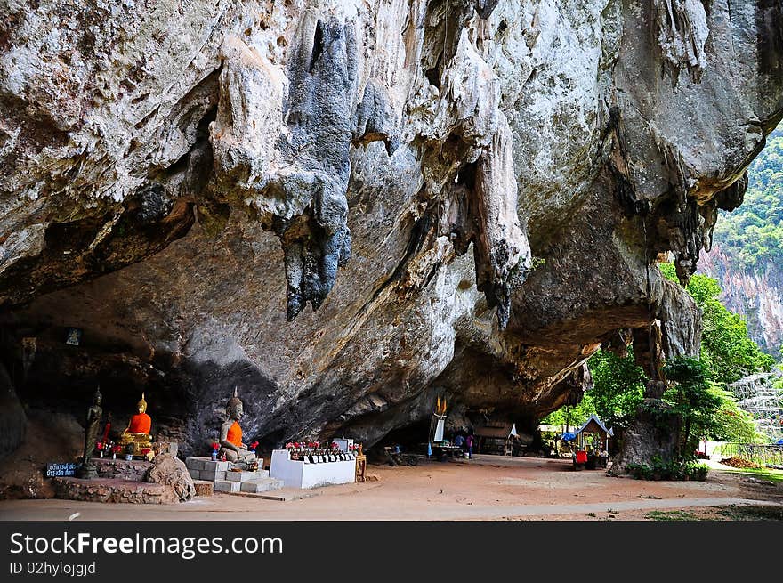 Buddhaimage in the mountain, South of thailand