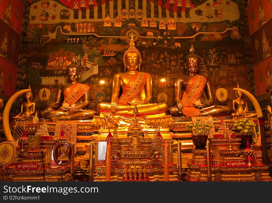 The Buddha of Wat Phananchoeng Worawihan, Ayutthaya, Thailand