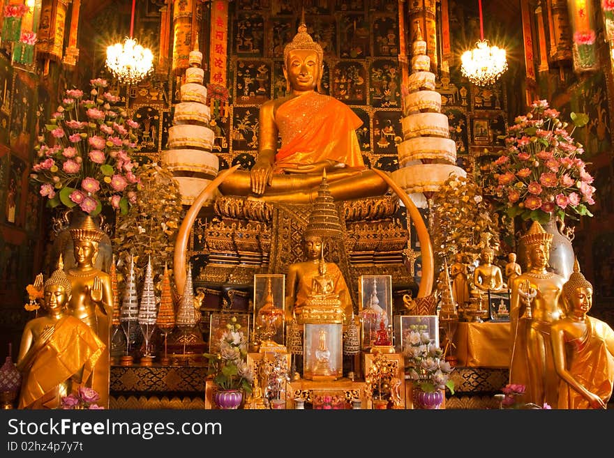 The Buddha of Wat Phananchoeng Worawihan, Ayutthaya, Thailand