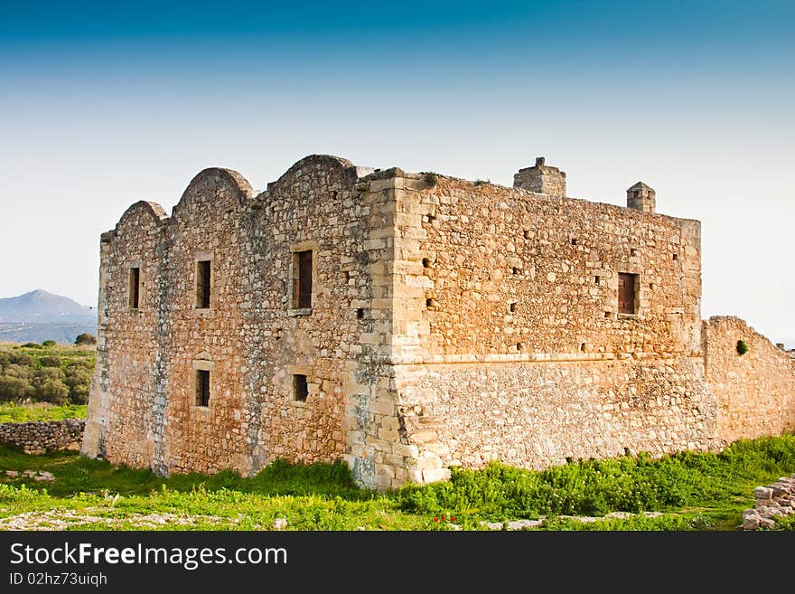 Monastery of St. John Theologian at Ancient Aptera in Crete, Greece