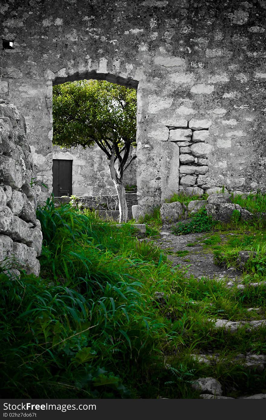 Monastery of St. John Theologian at Ancient Aptera in Crete, Greece