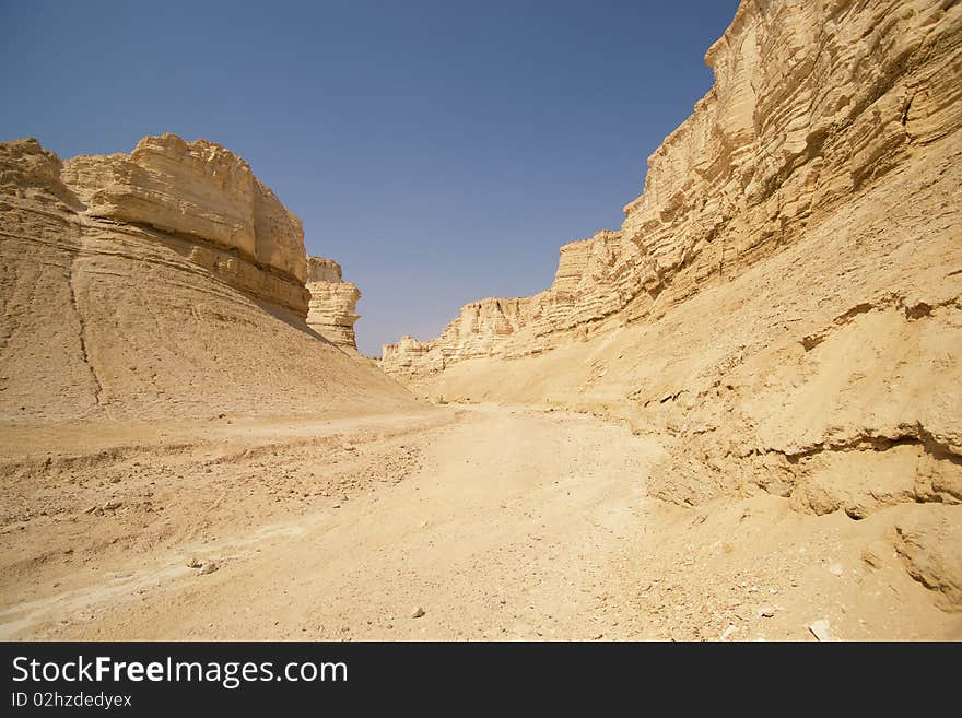 The Perazim canyon. Judean Desert nature reserve, Israel.