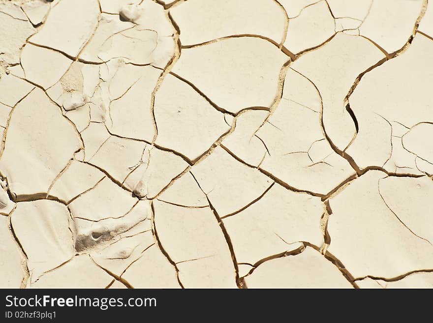 Close-up of dry soil