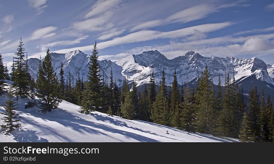 Mountains in Kananaskis region, Alberta, Canada. Mountains in Kananaskis region, Alberta, Canada