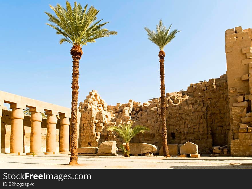 Inside the Karnak temple complex, Egypt. Inside the Karnak temple complex, Egypt