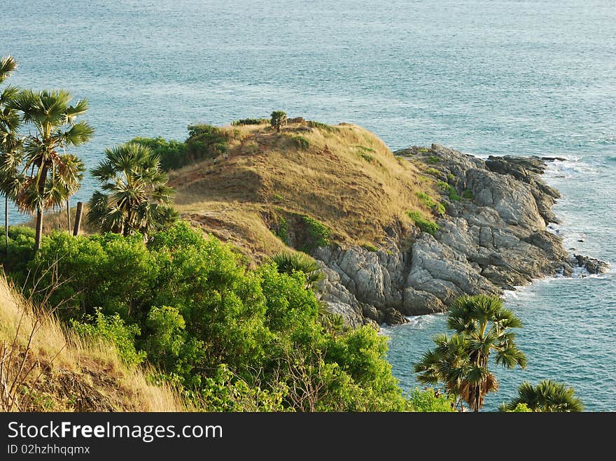 Phrom Thep cape at Phuket, South of Thailand