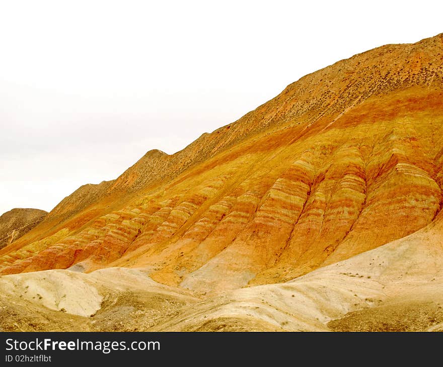 Canyon red soil of Gansu in China. Canyon red soil of Gansu in China
