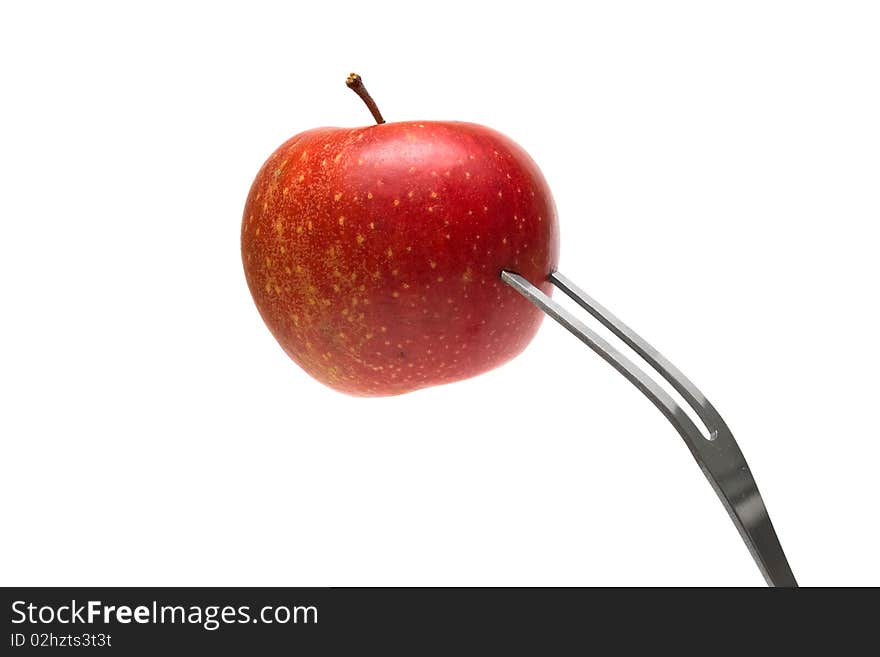 Apple on the fork