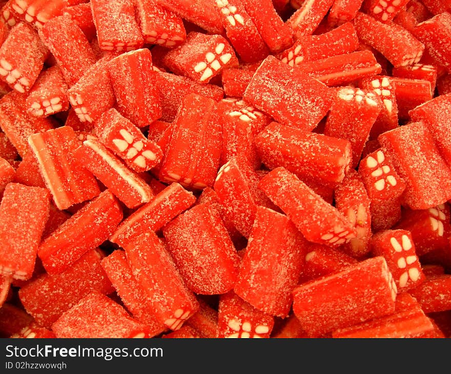 Red sour sweets