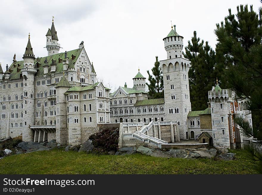 Photo of the building in mini world in austria. Photo of the building in mini world in austria