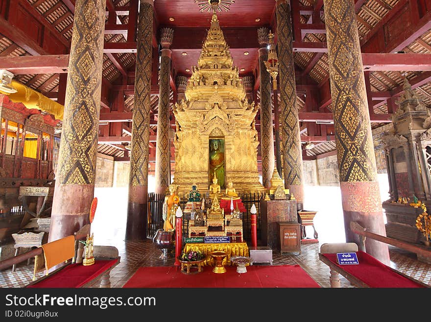 Buddha image, Lampang, Thailand