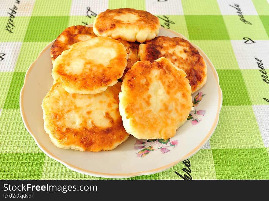 Fried cheese fritters