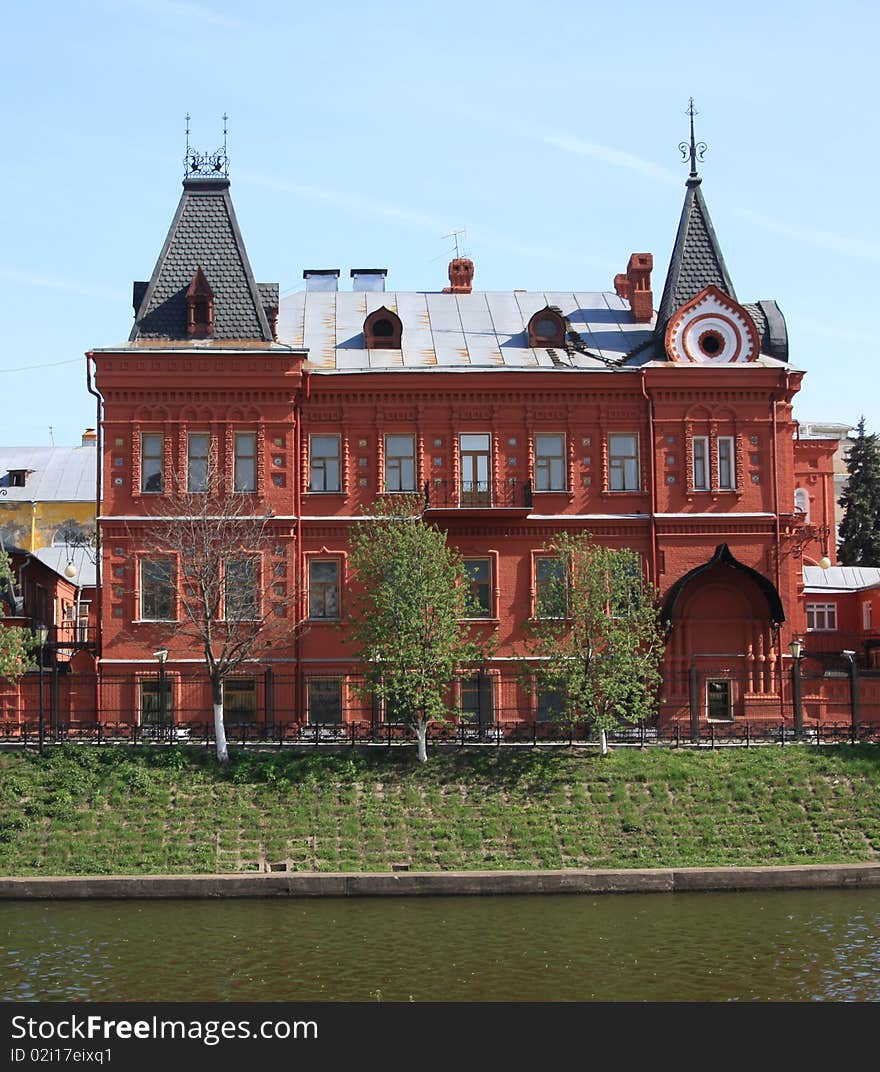 Building of 19 centuries from a red brick. Building of 19 centuries from a red brick