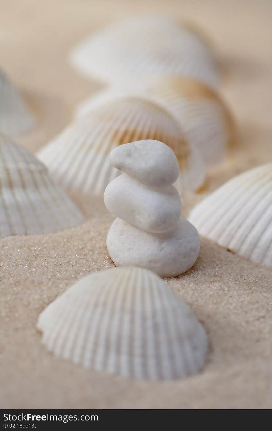 Three stacked stones