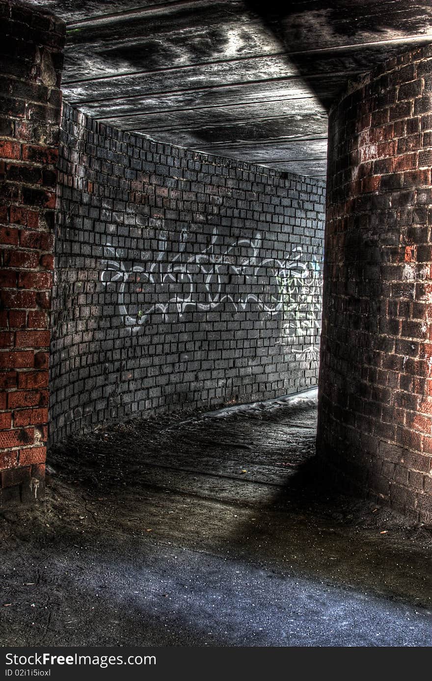 Hallway of the derilict zoo. Hallway of the derilict zoo