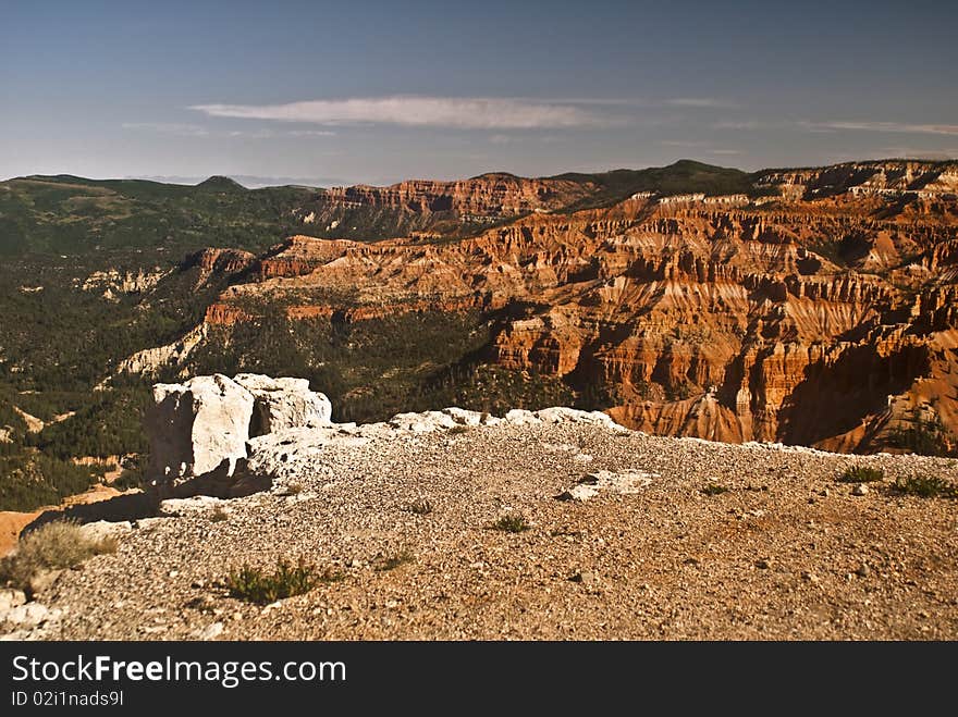 View of Bryce Canyon National Park in Utah. View of Bryce Canyon National Park in Utah