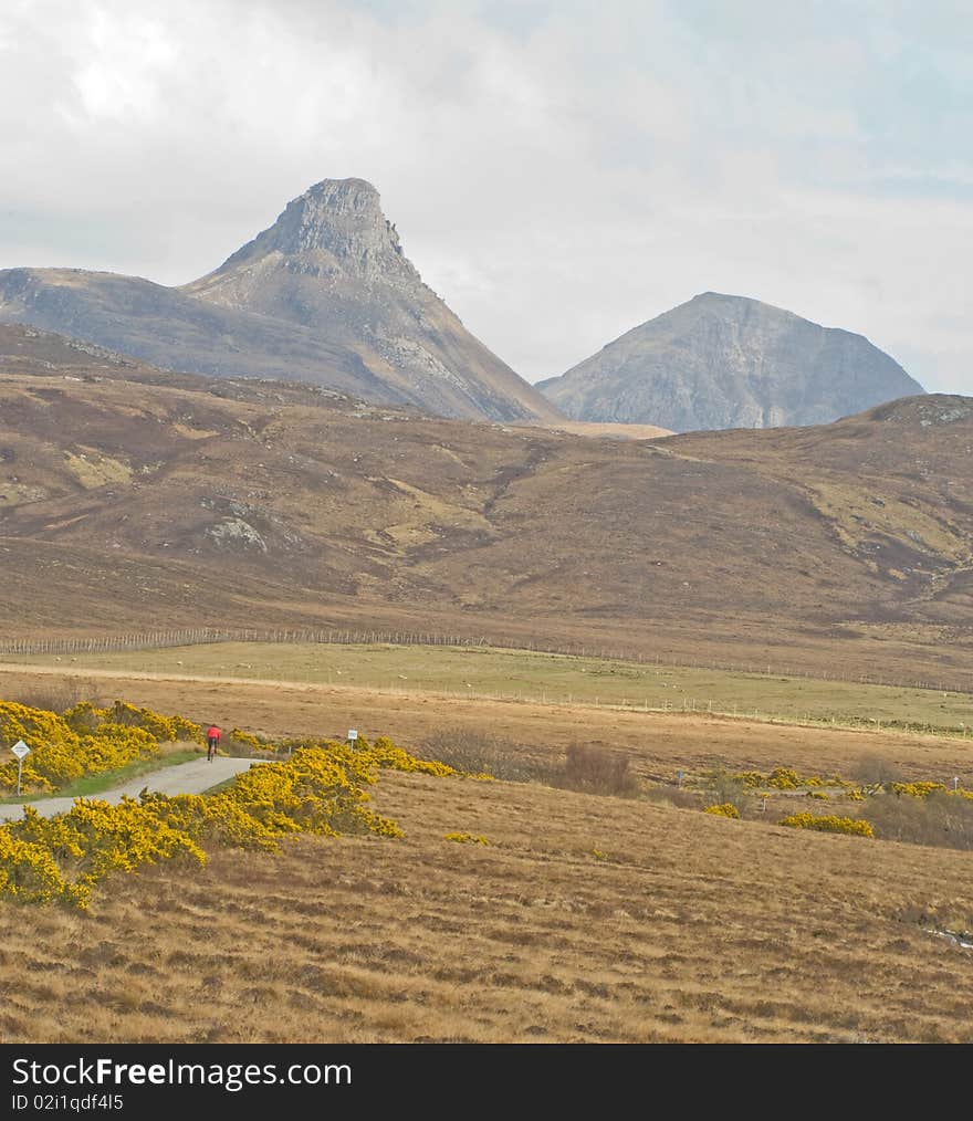 Stac Polly viewed from the West.