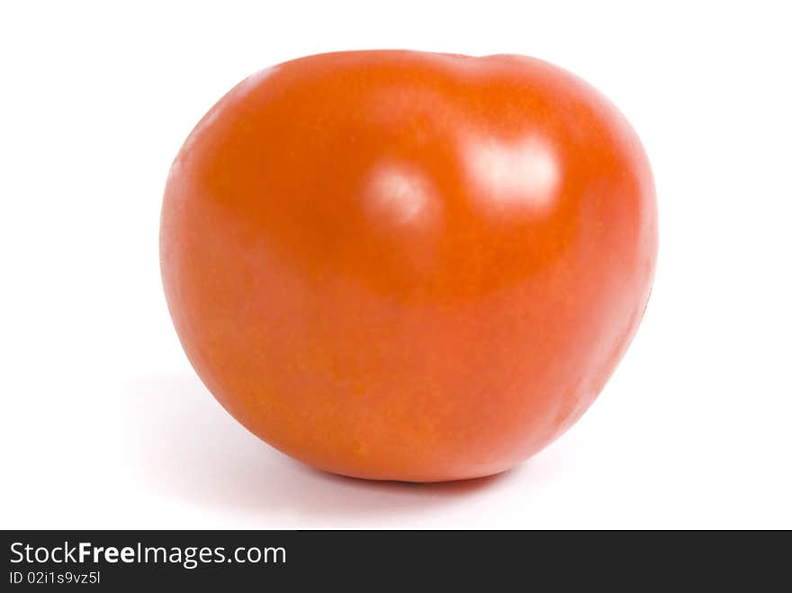 Tomato On The White Background