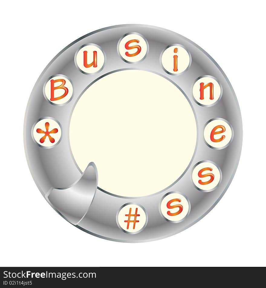 Telephone disk and business