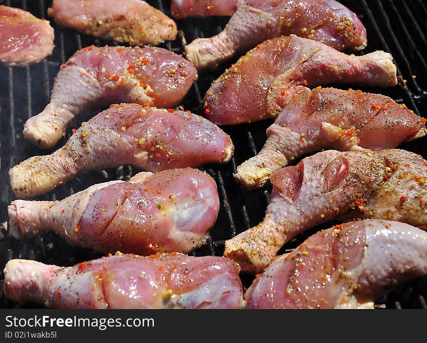 Almost grilled chicken Legs