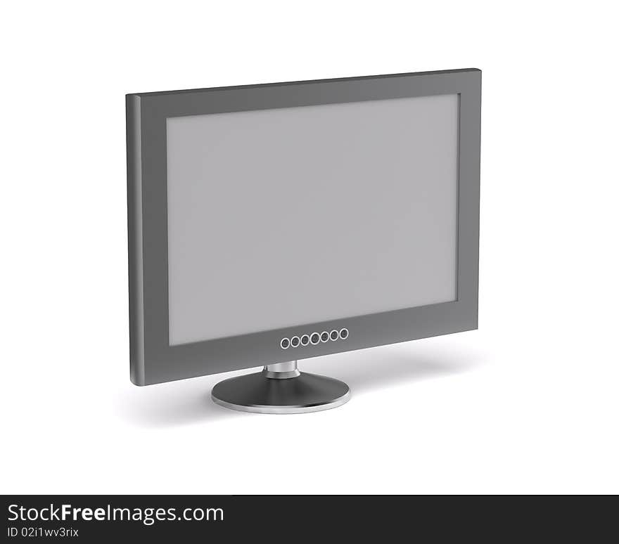 3D rendering of  LCD monitor