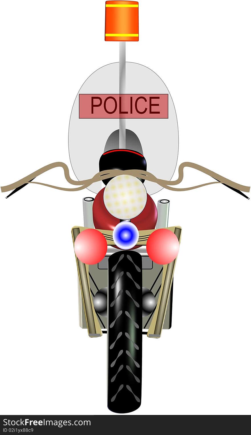 Police motorcycle