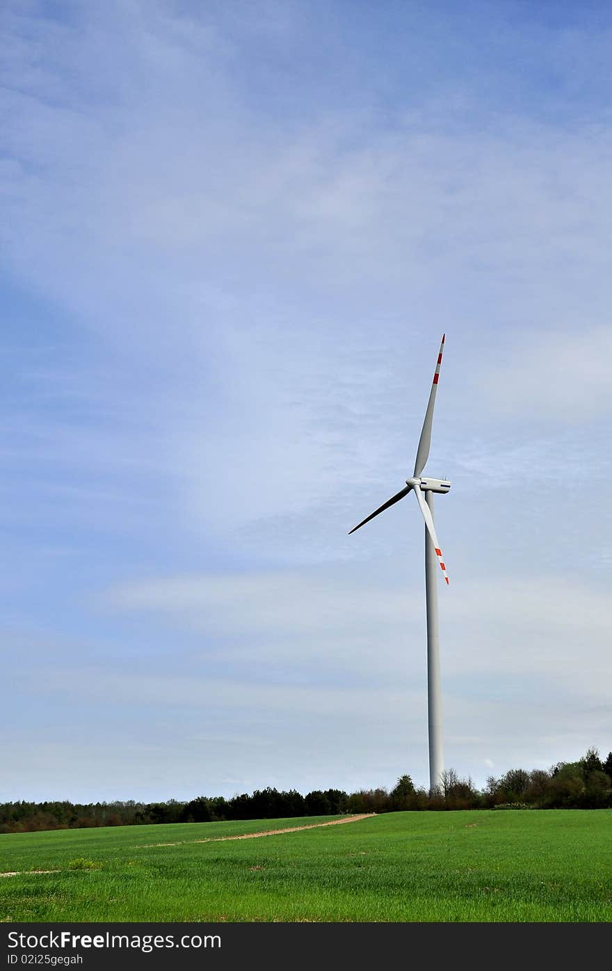 An image of wind turbine