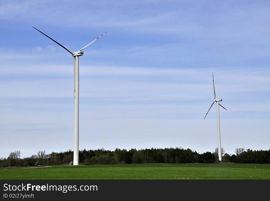 An image of wind turbine