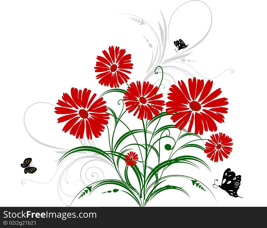 Abstract floral background