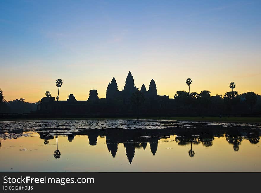 Angkor Wat entrance within the Angkor Temples, Cambodia