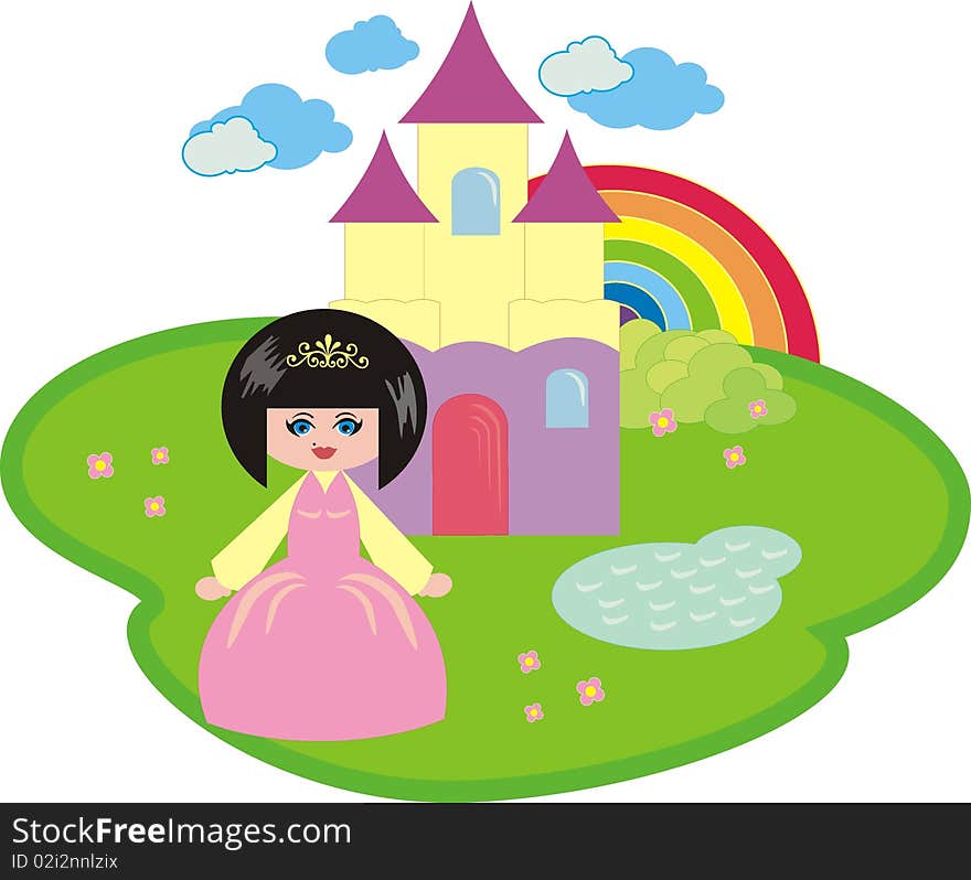 The little princess and the fantastic castle