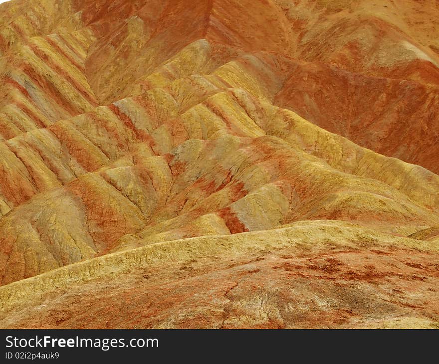 Canyon red soil of Gansu in China. Canyon red soil of Gansu in China