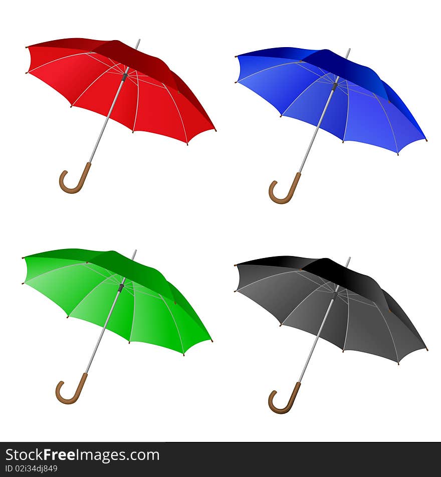 4 Umbrella Set