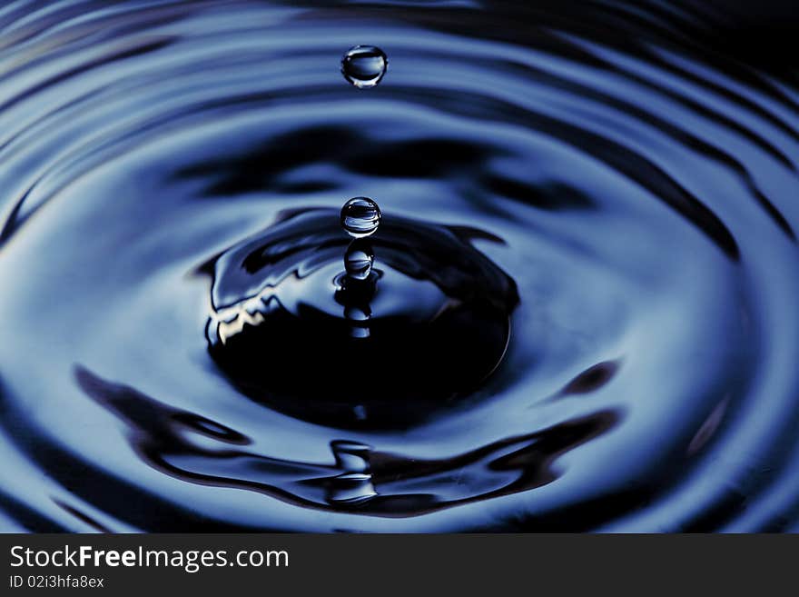 Water drops on blue background. Water drops on blue background