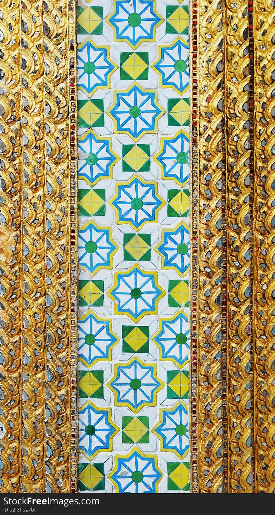 Thai buddhist temple architectural decoration macro photo. Thai buddhist temple architectural decoration macro photo