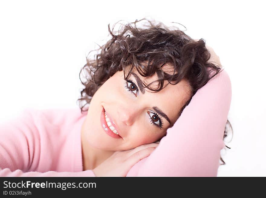 Portrait shot of a beautiful caucasian woman. Portrait shot of a beautiful caucasian woman.