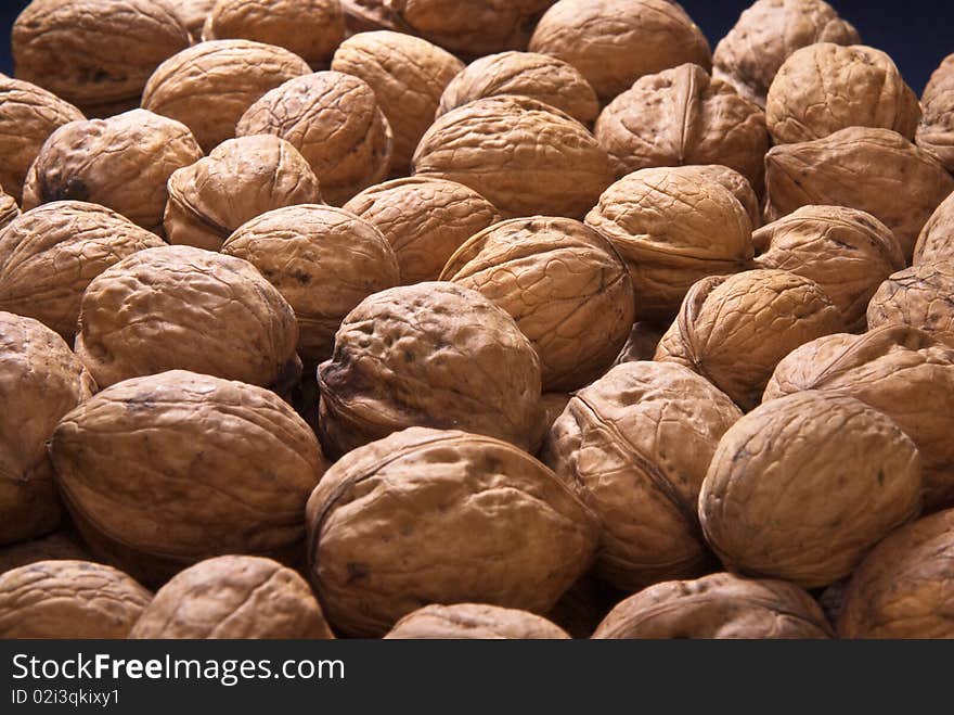 Dispersal many walnuts, for background