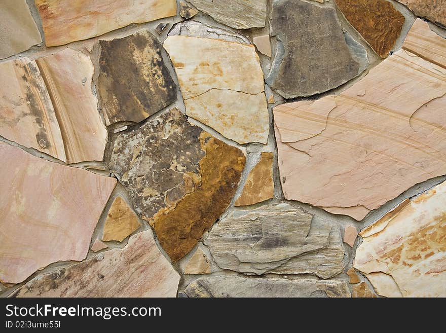 Red and orange abstract stone wall. Red and orange abstract stone wall