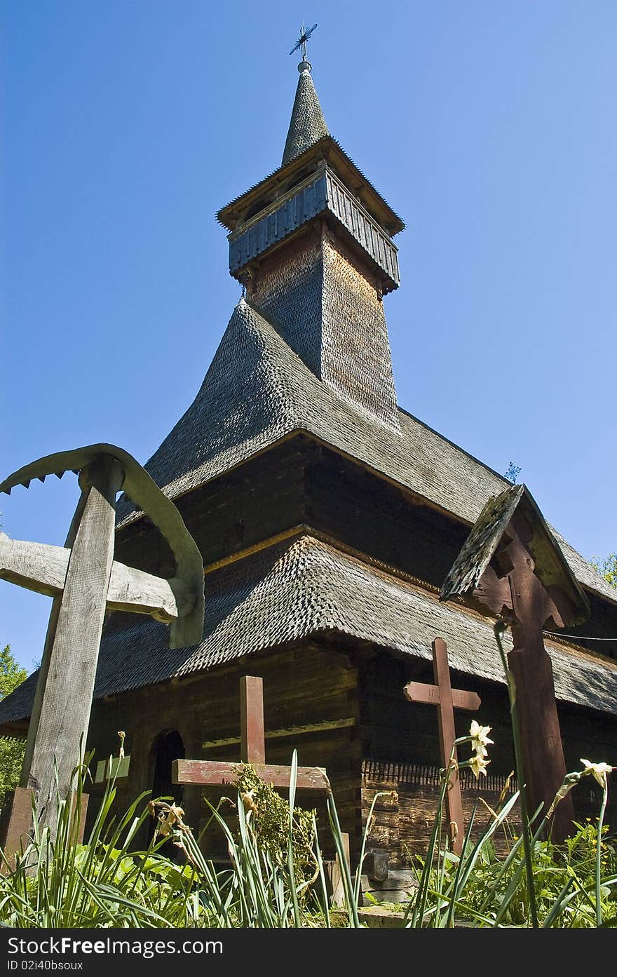 Leud, traditional church of northern Romania. Leud, traditional church of northern Romania