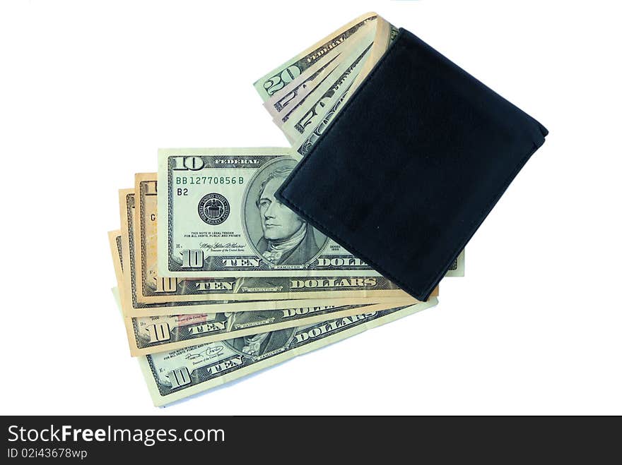 Wallet With Dollars